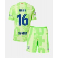 Camisa de time de futebol Barcelona Fermin Lopez #16 Replicas 3º Equipamento Infantil 2024-25 Manga Curta (+ Calças curtas)